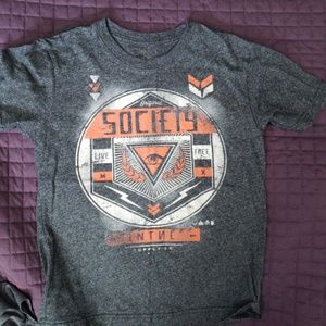 Boys buckle society tshirt